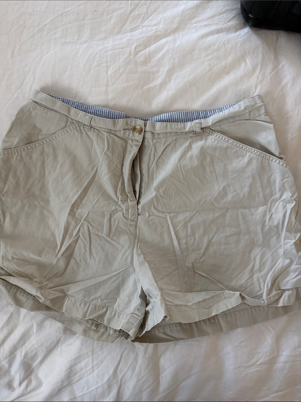 Tommy Hilfiger Light Beige Cotton Bermuda Shorts